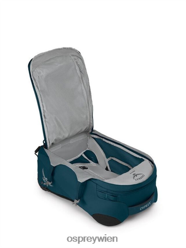 Frauen Fairview Reiserucksack mit Rollen, 36 l/21,5 Zoll Räder | Reiserucksack, Handgepäck Osprey Nachtdschungelblau Koffer J4028N545