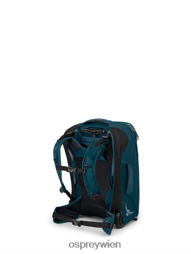 Frauen Fairview Reiserucksack mit Rollen, 36 l/21,5 Zoll Räder | Reiserucksack, Handgepäck Osprey Nachtdschungelblau Koffer J4028N545