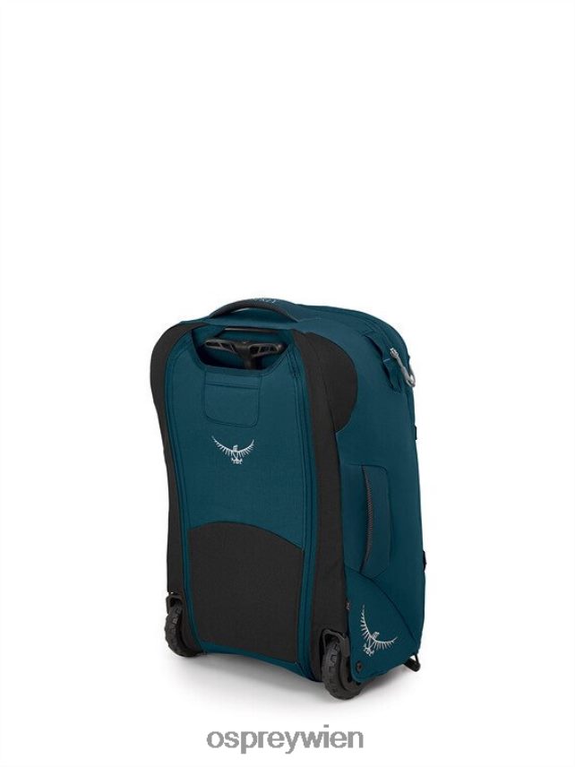 Frauen Fairview Reiserucksack mit Rollen, 36 l/21,5 Zoll Räder | Reiserucksack, Handgepäck Osprey Nachtdschungelblau Koffer J4028N545