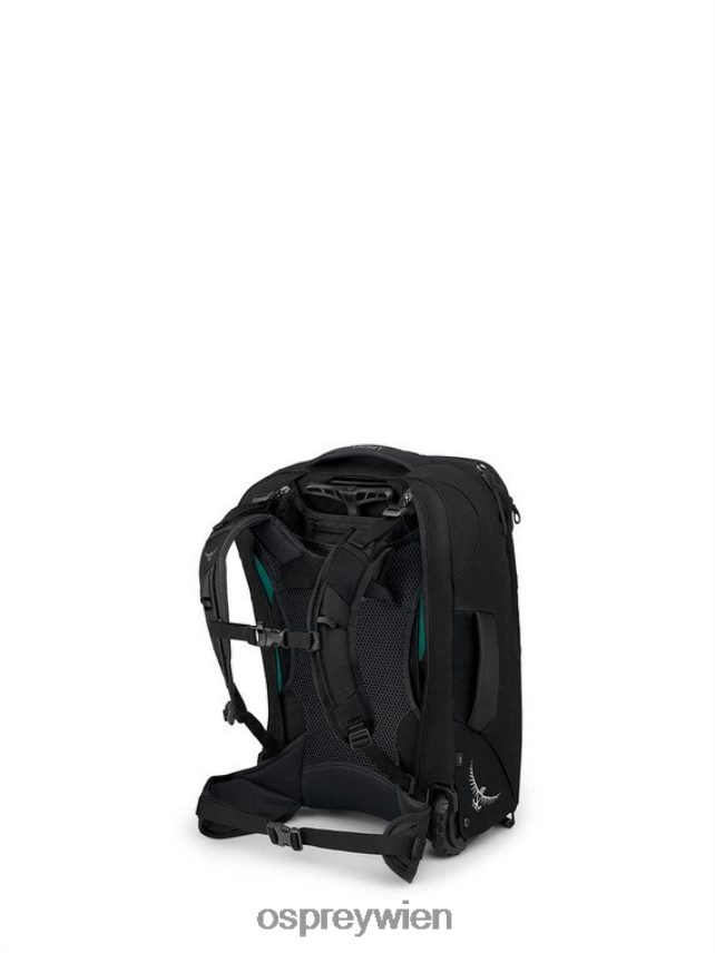 Frauen Fairview Reiserucksack mit Rollen, 36 l/21,5 Zoll Räder | Reiserucksack, Handgepäck Osprey Schwarz Koffer J4028N546