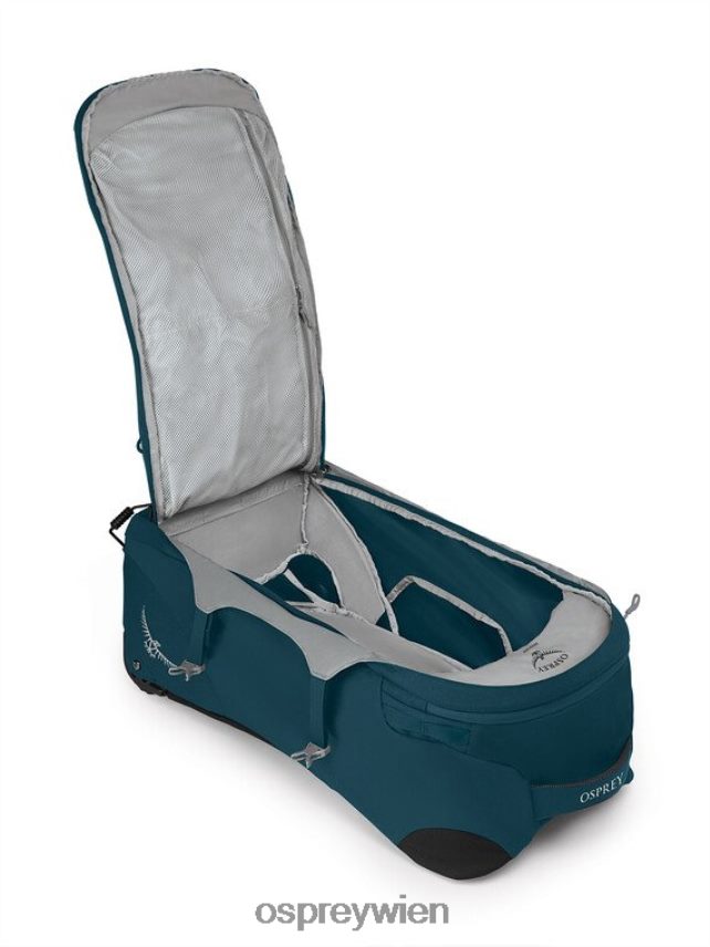 Frauen Fairview-Reiserucksack mit Rollen, 65 l/27,5-Zoll-Räder | Reiserucksack-Handgepäck Osprey Nachtdschungelblau Gepäckpaket J4028N522