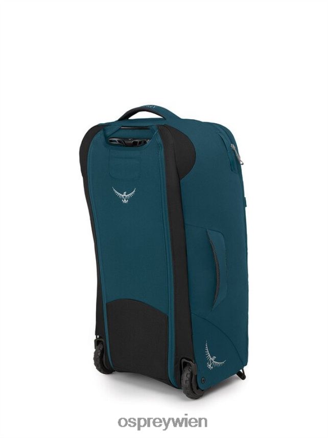 Frauen Fairview-Reiserucksack mit Rollen, 65 l/27,5-Zoll-Räder | Reiserucksack-Handgepäck Osprey Nachtdschungelblau Gepäckpaket J4028N522