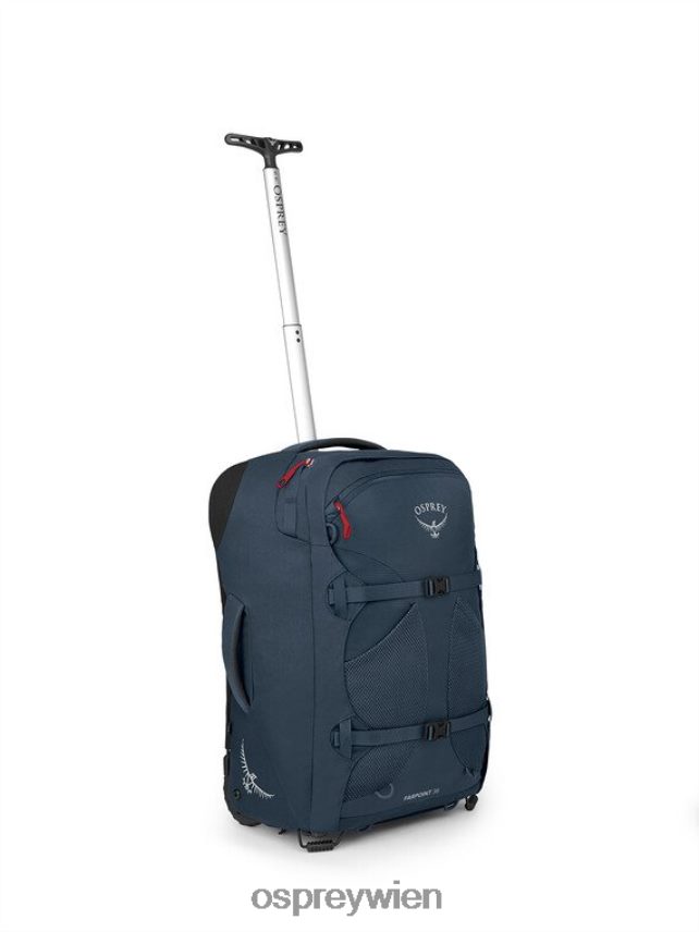 Männer Farpoint Reisehandgepäck mit Rollen, 36 l/21,5 Zoll Räder | Reisegepäck-Handgepäck Osprey gedämpftes Weltraumblau Koffer J4028N543