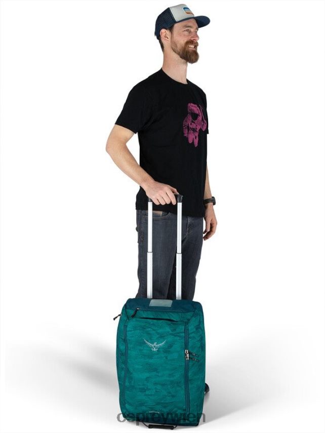 unisex Daylite Handgepäck-Reisetasche mit Rollen 40 Osprey Palmblatt-Druck Koffer J4028N538