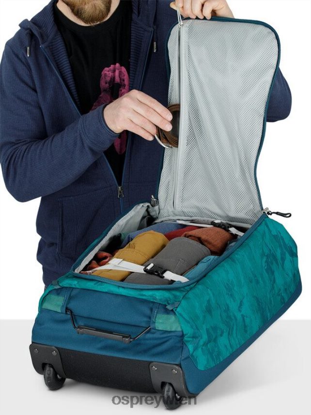 unisex Daylite Handgepäck-Reisetasche mit Rollen 40 Osprey Schwarz Koffer J4028N540
