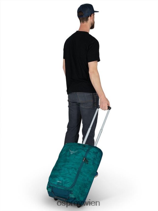 unisex Daylite Handgepäck-Reisetasche mit Rollen 40 Osprey Welle blau Koffer J4028N537