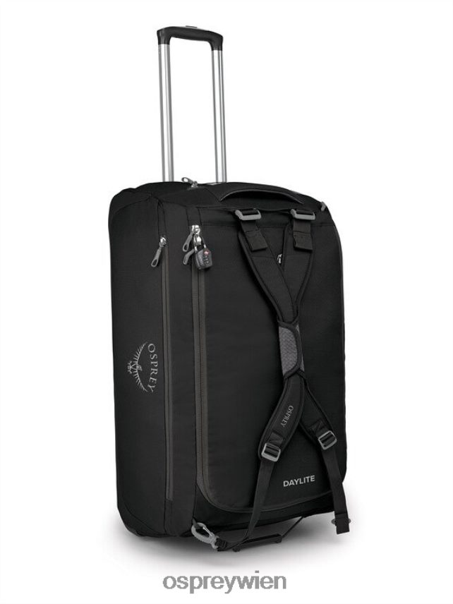 unisex Daylite Reisetasche mit Rollen 85 Osprey Schwarz Koffer J4028N629
