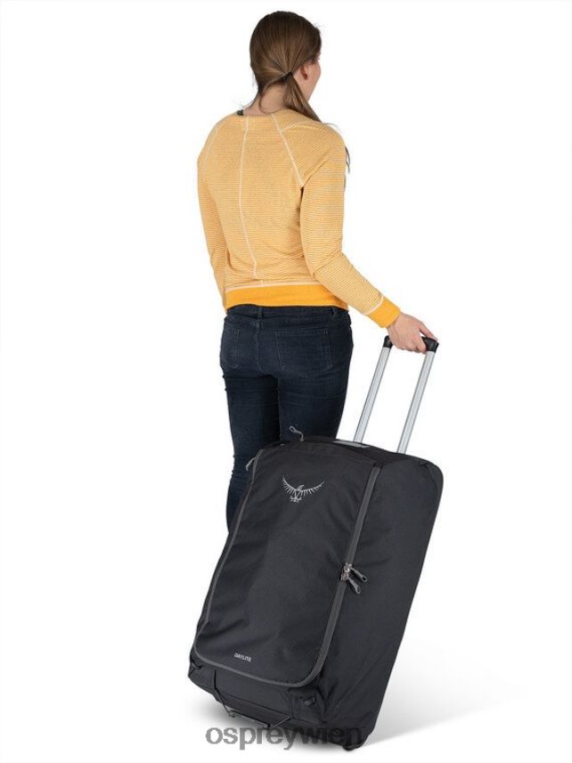 unisex Daylite Reisetasche mit Rollen 85 Osprey Schwarz Koffer J4028N629