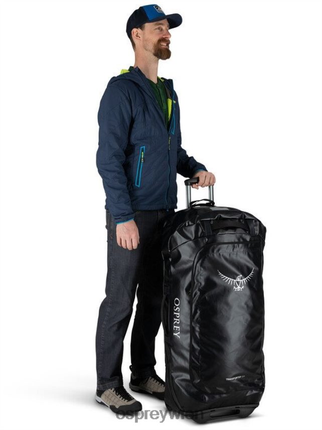 unisex Transporter-Reisetasche mit Rollen 120 Reiseräder | Zahnradtransporter Osprey Venturiblau Koffer J4028N625