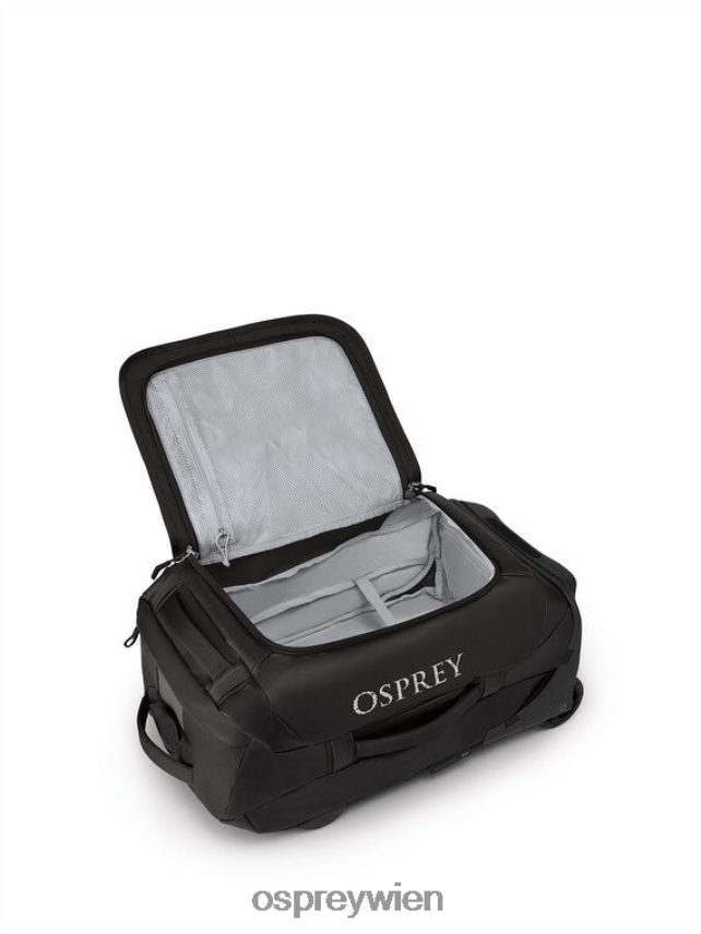 unisex Transporter-Reisetasche mit Rollen 40 Reiseräder | Zahnradtransporter Osprey Schwarz Koffer J4028N532