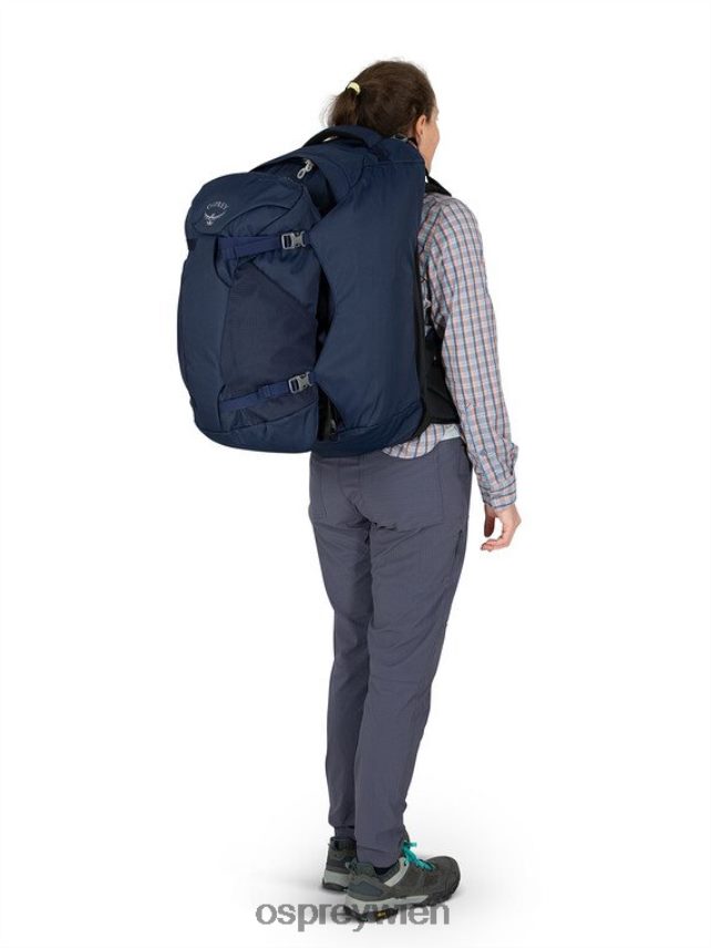 Frauen Fairview 55 Reisepaket Reisepaket Osprey Schwarz Gepäckpaket J4028N510