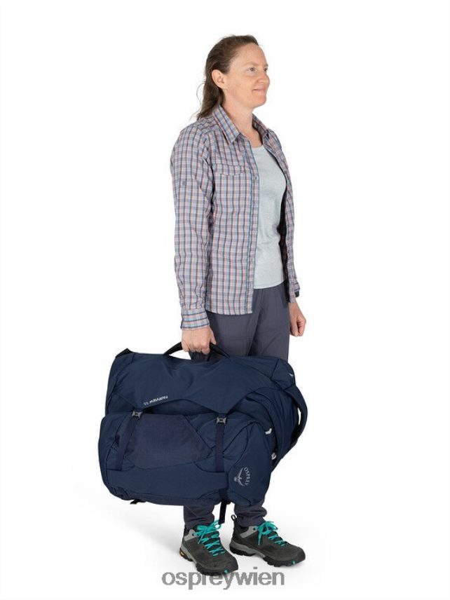 Frauen Fairview 55 Reisepaket Reisepaket Osprey Winternachtblau Gepäckpaket J4028N509