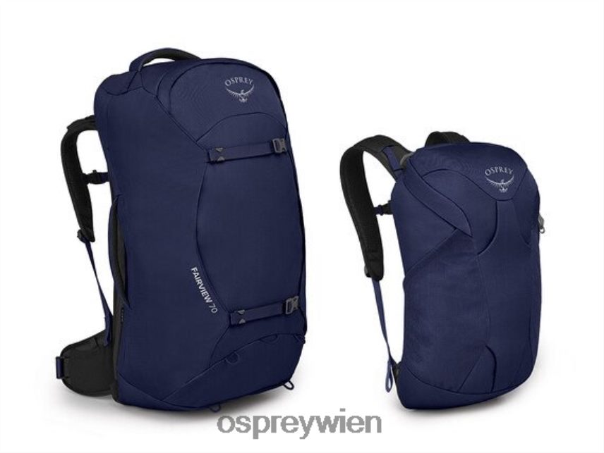 Frauen Fairview 70 Reisepaket Reisepaket Osprey Schwarz Gepäckpaket J4028N513