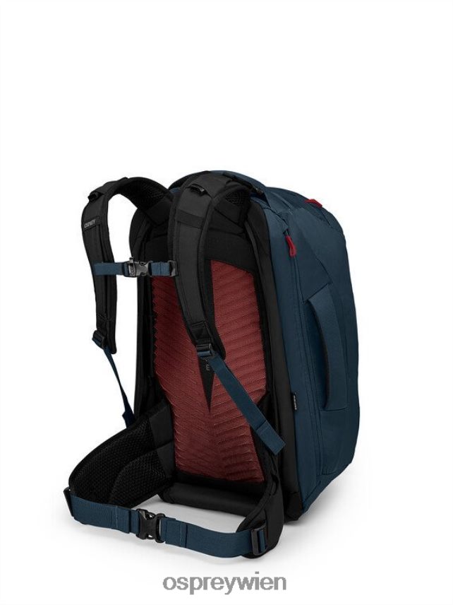 Männer Farpoint 40 Reisepaket Reisepaket Osprey gedämpftes Weltraumblau Tasche J4028N552