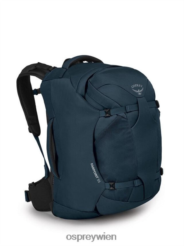 Männer Farpoint 55 Reisepaket Reisepaket Osprey gedämpftes Weltraumblau Gepäckpaket J4028N516