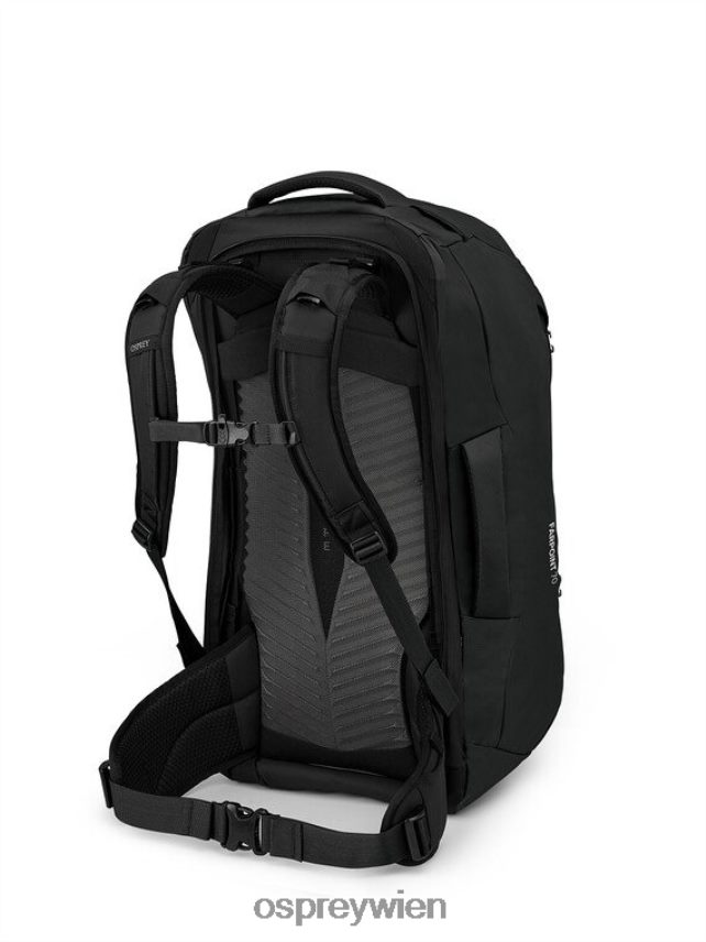 Männer Farpoint 70 Reisepaket Reisepaket Osprey Schwarz Gepäckpaket J4028N520