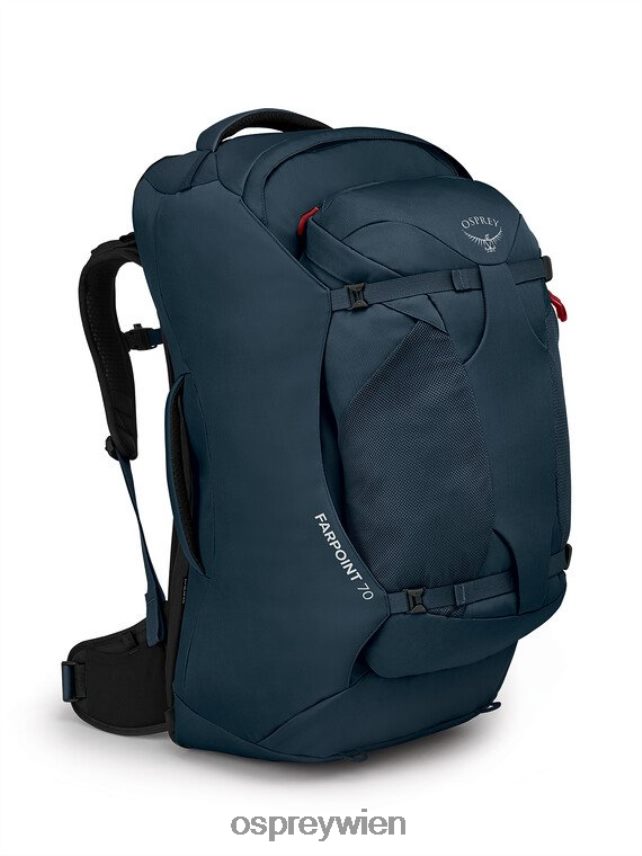 Männer Farpoint 70 Reisepaket Reisepaket Osprey gedämpftes Weltraumblau Gepäckpaket J4028N519