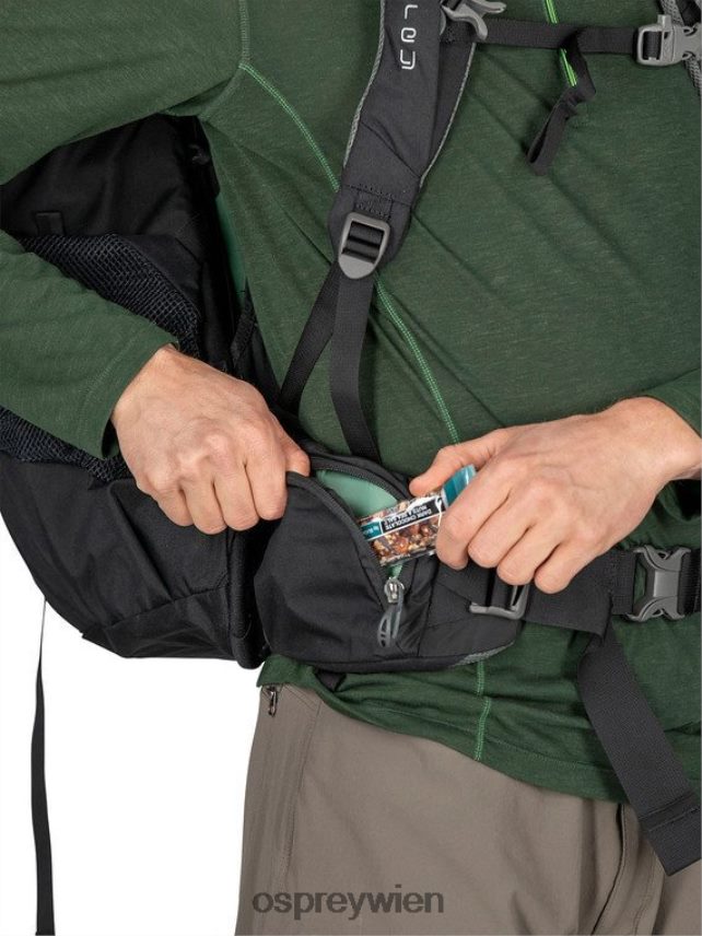 Männer Farpoint Trek 55 Reisen | Trekking Osprey Schwarz Gepäckpaket J4028N504