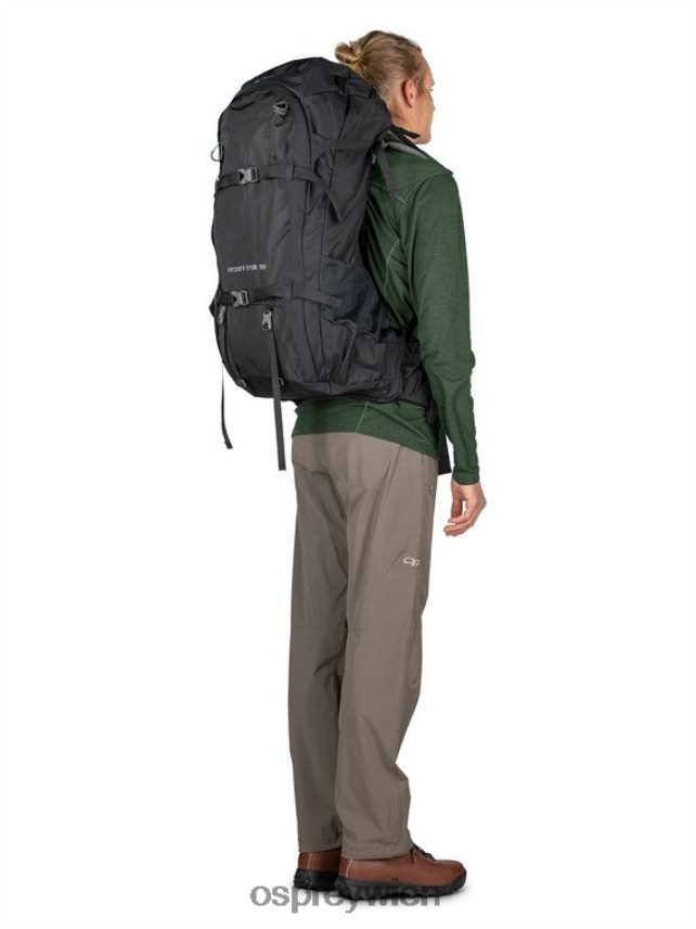 Männer Farpoint Trek 55 Reisen | Trekking Osprey Schwarz Gepäckpaket J4028N504