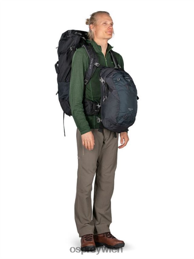 Männer Farpoint Trek 55 Reisen | Trekking Osprey gedämpftes Weltraumblau Gepäckpaket J4028N503