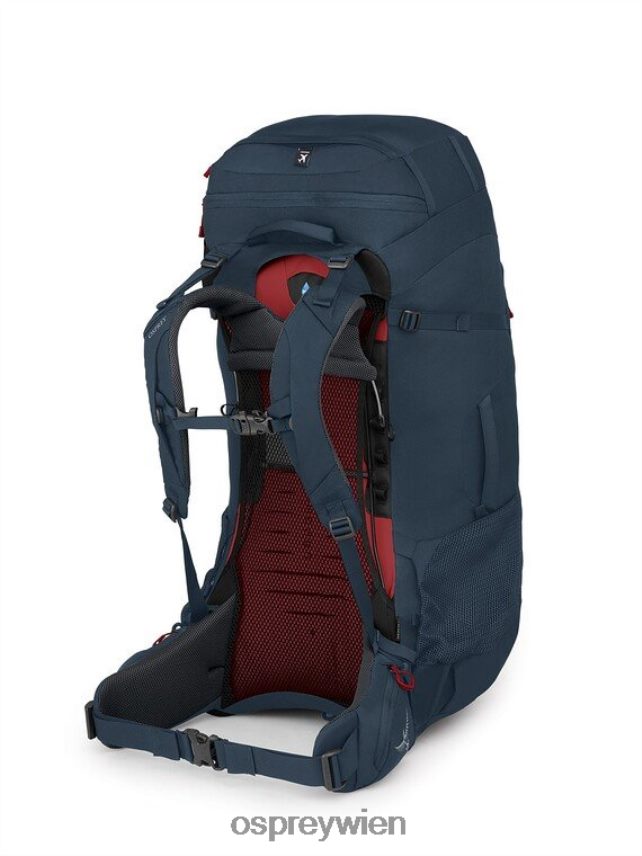 Männer Farpoint Trek 75 Reisen | Trekking Osprey gedämpftes Weltraumblau Gepäckpaket J4028N505