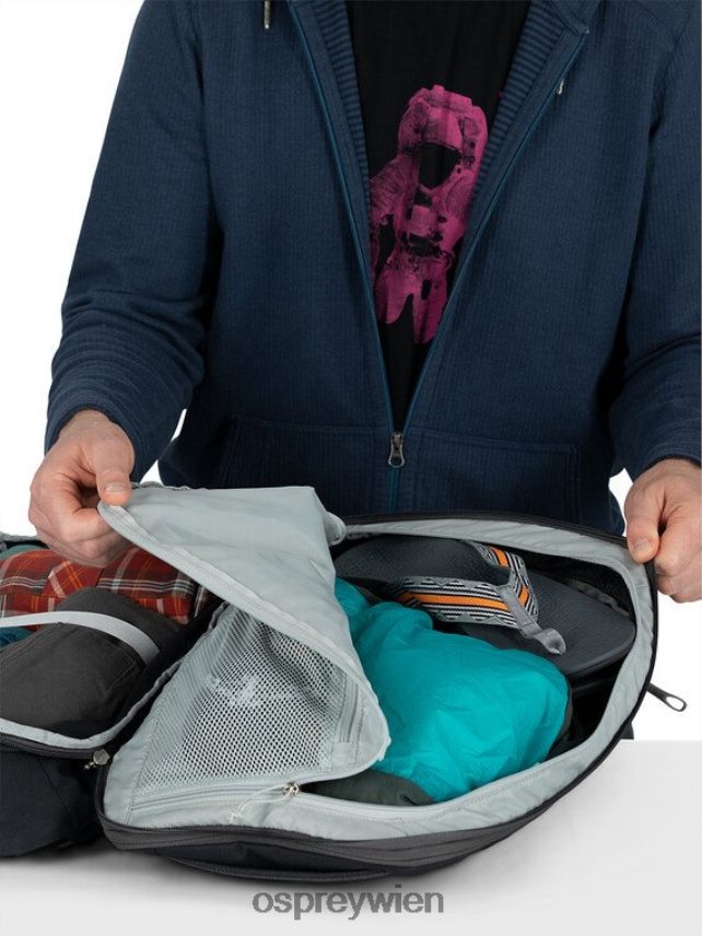 unisex Daylite erweiterbarer Reiserucksack 26+6 Reisen Osprey Schwarz Tasche J4028N584