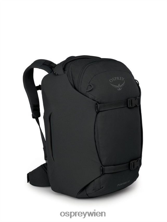 unisex Porter-Reisepaket 46 Reisen Osprey Schwarz Tasche J4028N567