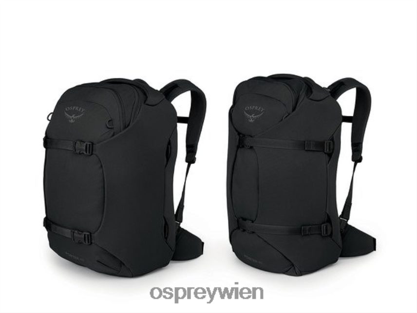 unisex Porter-Reisepaket 46 Reisen Osprey Schwarz Tasche J4028N567