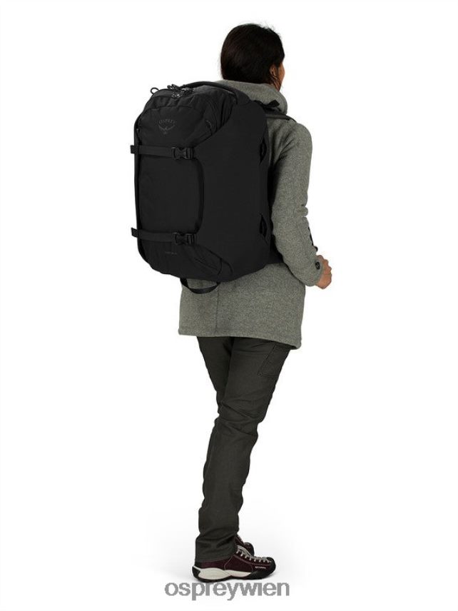 unisex Porter-Reisepaket 46 Reisen Osprey Schwarz Tasche J4028N567