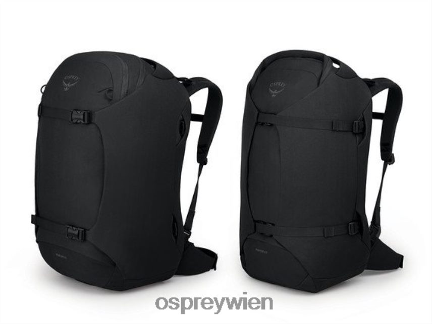 unisex Porter-Reisepaket 65 Reisen Osprey Schwarz Gepäckpaket J4028N527