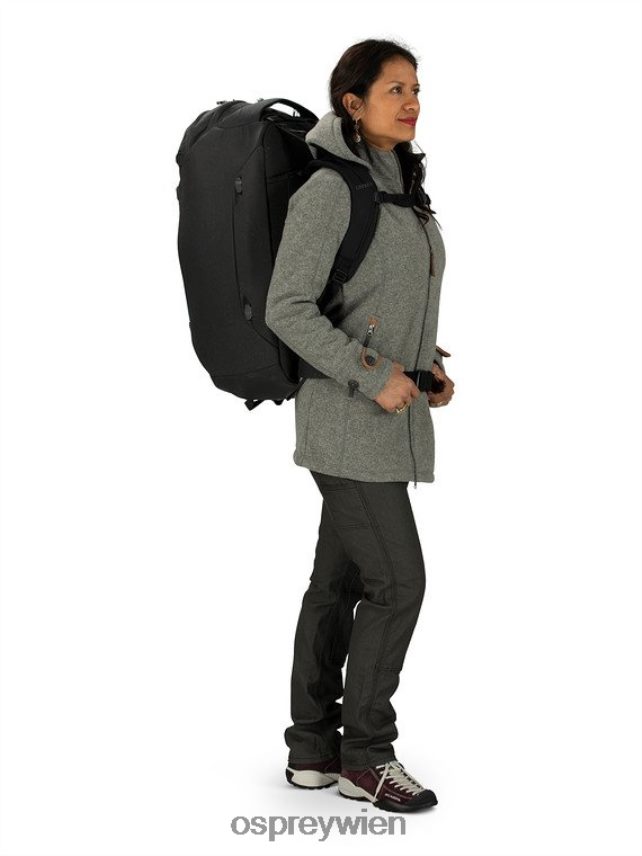 unisex Porter-Reisepaket 65 Reisen Osprey Schwarz Gepäckpaket J4028N527