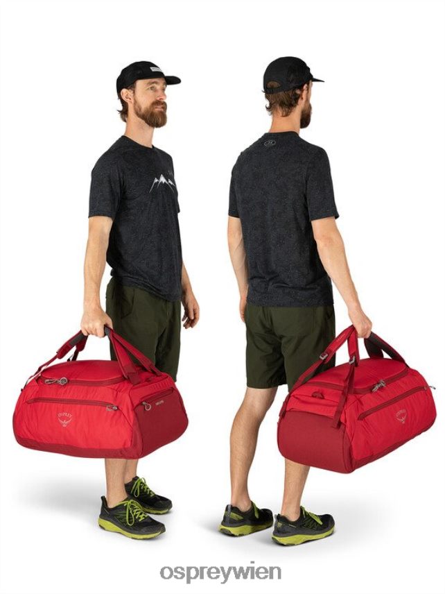 unisex Daylite Duffel 60 jeden Tag Osprey kosmisches Rot Tasche J4028N615