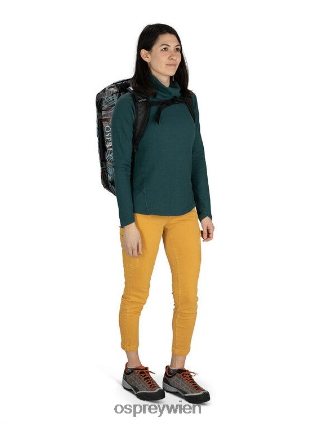 unisex Transporter Duffel 40 Expedition Duffel Osprey Schwarz Tasche J4028N572