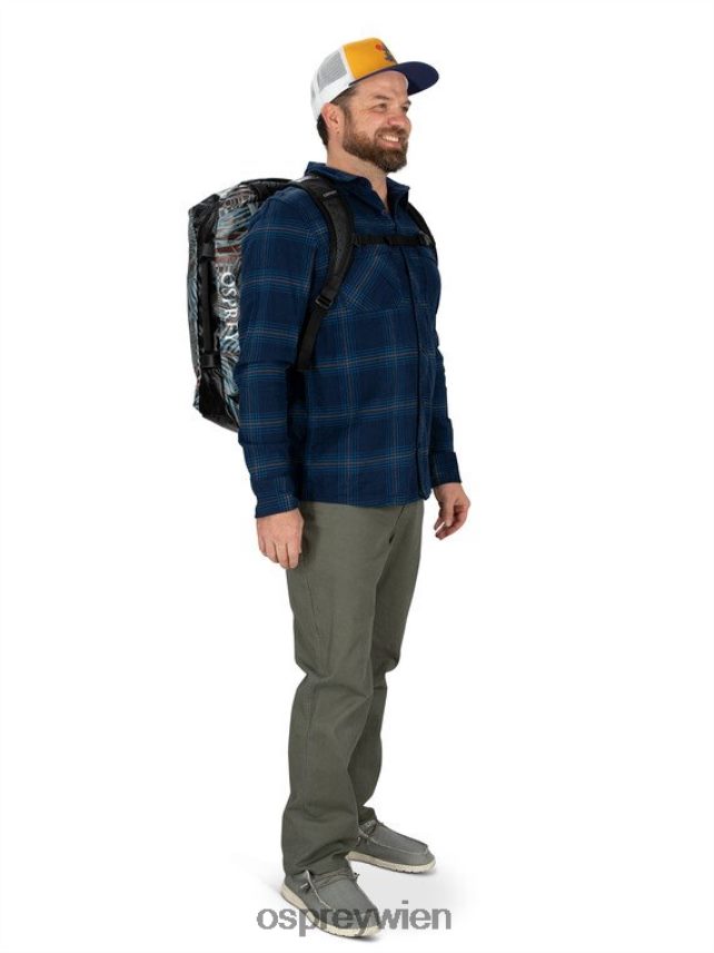 unisex Transporter Duffel 40 Expedition Duffel Osprey Schwarz Tasche J4028N572