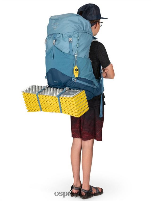 Kinder Ace 38 Backpacking (5–11 Jahre) Osprey orangefarbener Sonnenuntergang Rucksack J4028N356