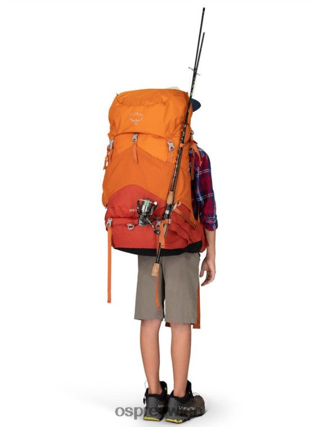 Kinder Ace 50 Backpacking (8–14 Jahre) Osprey blaue Hügel Rucksack J4028N485
