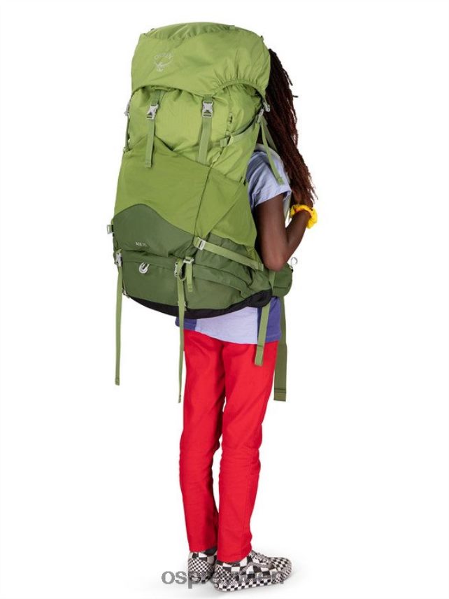 Kinder Ace 75 Backpacking (12–17 Jahre) Osprey Venture Green Rucksack J4028N487