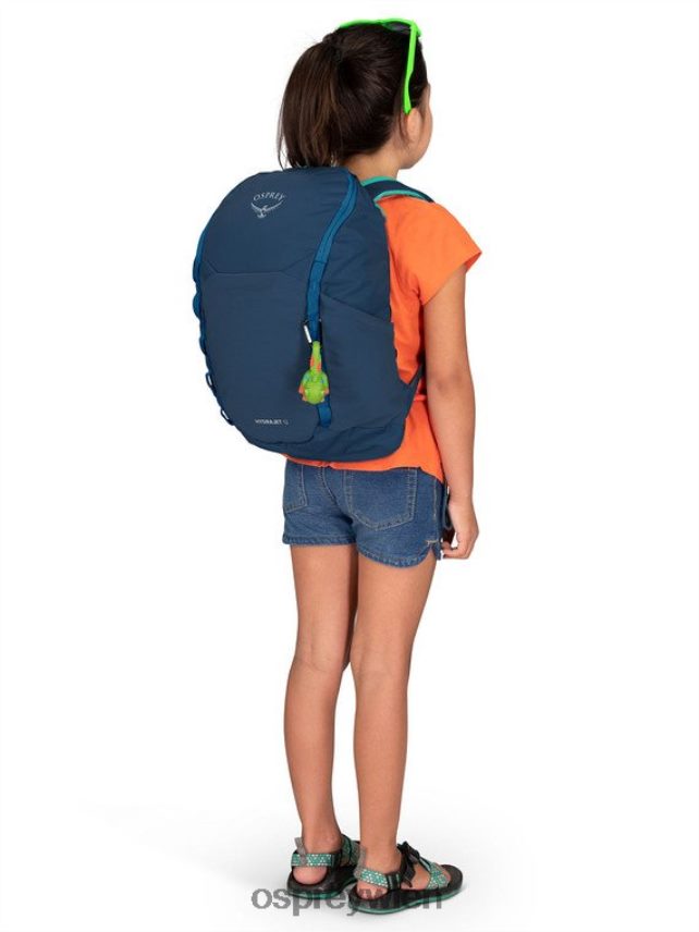Kinder Hydrajet 12 Wandern | Flüssigkeitszufuhr (4-12 Jahre) Osprey Welle blau Rucksack J4028N413