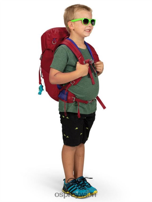 Kinder Jet 18 Wandern (8-14 Jahre) Osprey Welle blau Rucksack J4028N357
