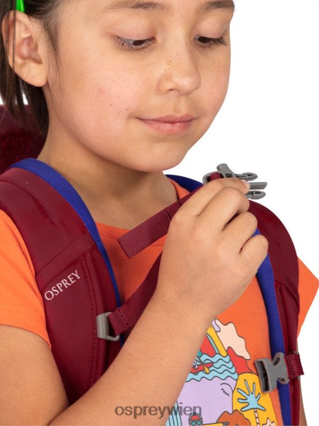 Kinder Jet 18 Wandern (8-14 Jahre) Osprey Welle blau Rucksack J4028N357