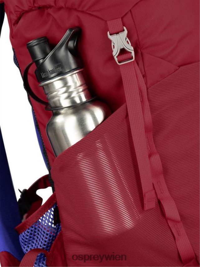 Kinder Jet 18 Wandern (8-14 Jahre) Osprey kosmisches Rot Rucksack J4028N358