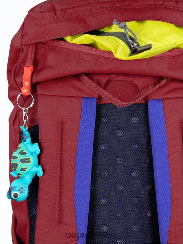 Kinder Jet 18 Wandern (8-14 Jahre) Osprey kosmisches Rot Rucksack J4028N358