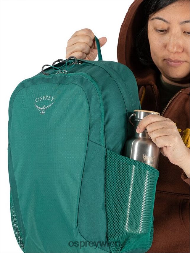 unisex Überreste des Lebensstils eines Studentenrudels Osprey Nachtdschungelblau Rucksack J4028N489