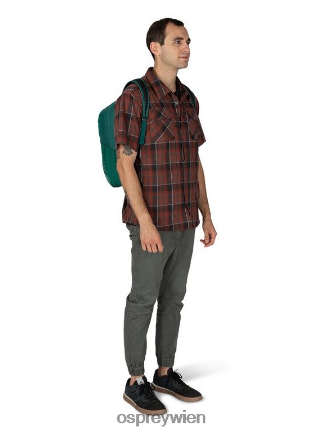 unisex Überreste des Lebensstils eines Studentenrudels Osprey Nachtdschungelblau Rucksack J4028N489