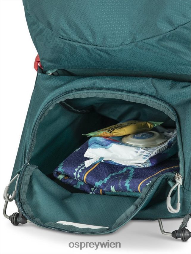 unisex Poco LT Kindertrage Osprey tiefes Blaugrün Rucksack J4028N478