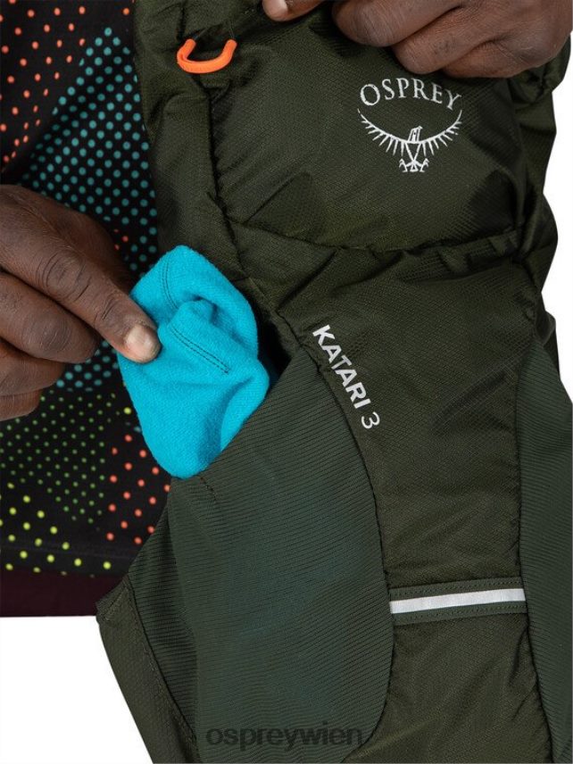 unisex Katari 3 Radfahren Osprey grüner Bach Rucksack J4028N167