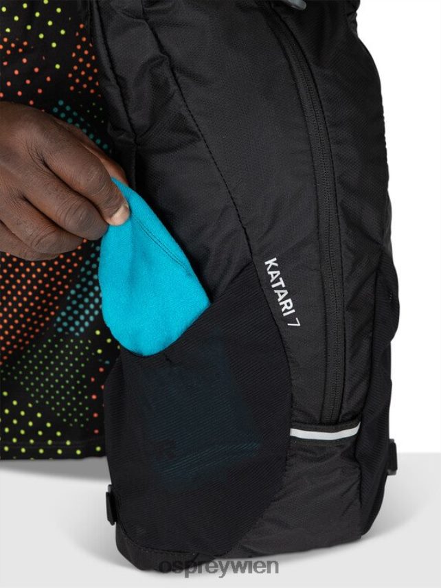 unisex Katari 7 Radfahren Osprey Schwarz Rucksack J4028N172