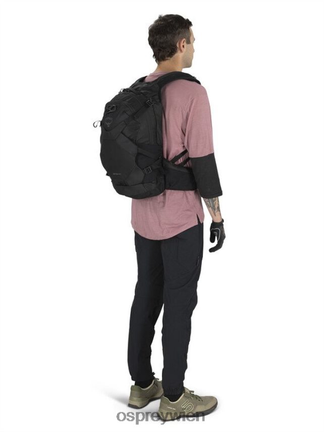 unisex Raptor Pro 18 Radfahren Osprey Schwarz Rucksack J4028N123