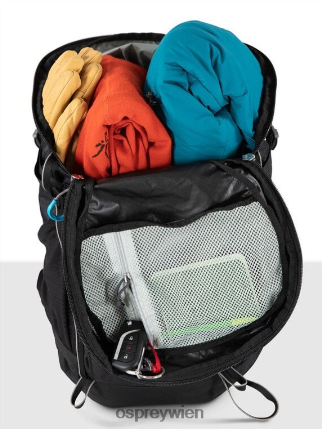 unisex Skimmer 28 Radfahren Osprey Schwarz Rucksack J4028N246