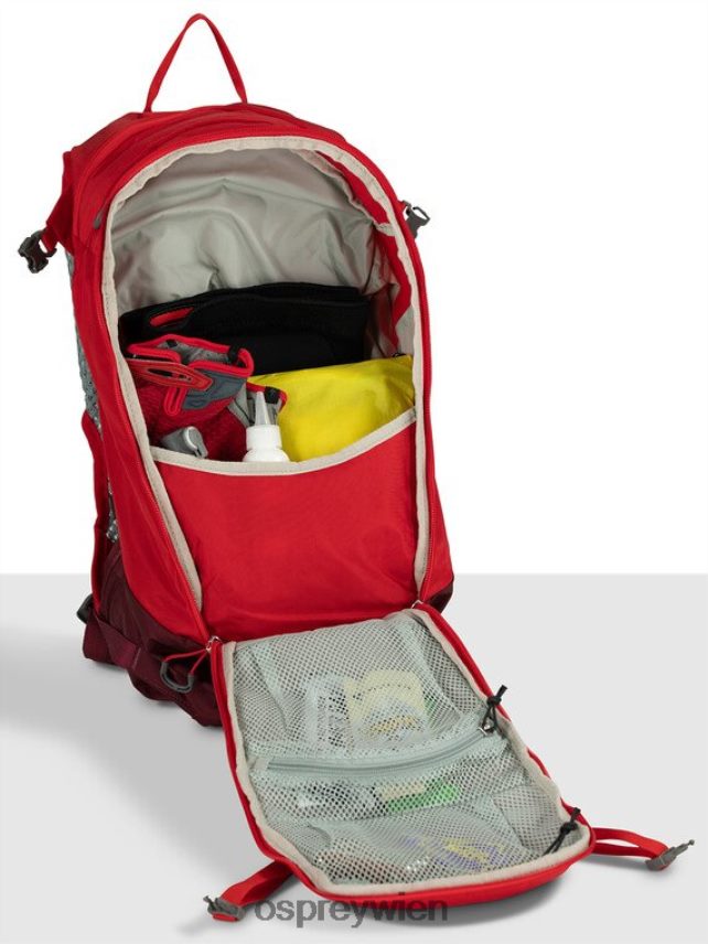 unisex Zeisig 12 Radfahren Osprey ultimatives Rot Rucksack J4028N149